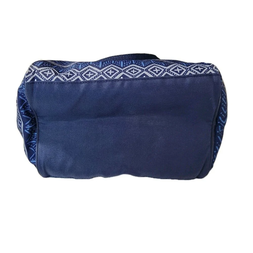 Fit & Fresh Adults Insulated Lunch Bag Work Food Containers Geometric Blue